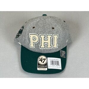 Philadelphia Eagles 47 Brand Clean Up Hat Gray Green Adjustable NFL Cap OSFA